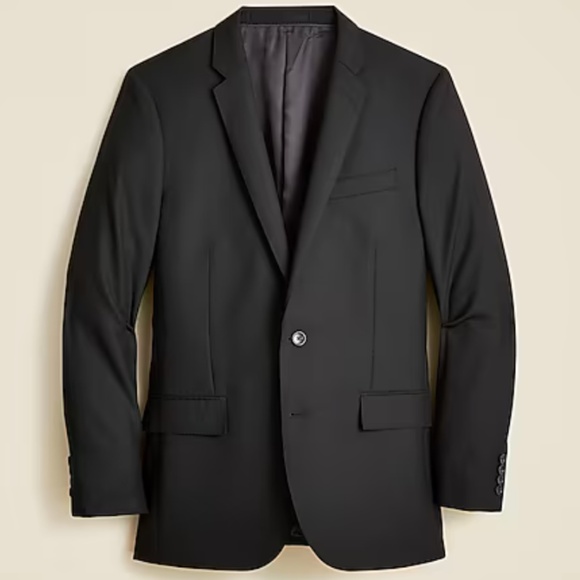 J.Crew Ludlow Slim-Fit Italian Wool Black Jacket - Suit Available - Picture 5 of 11